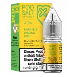 Pineapple Passion Lime NicSalt Liquid by Pod Salt Xtra 10ml / 20mg