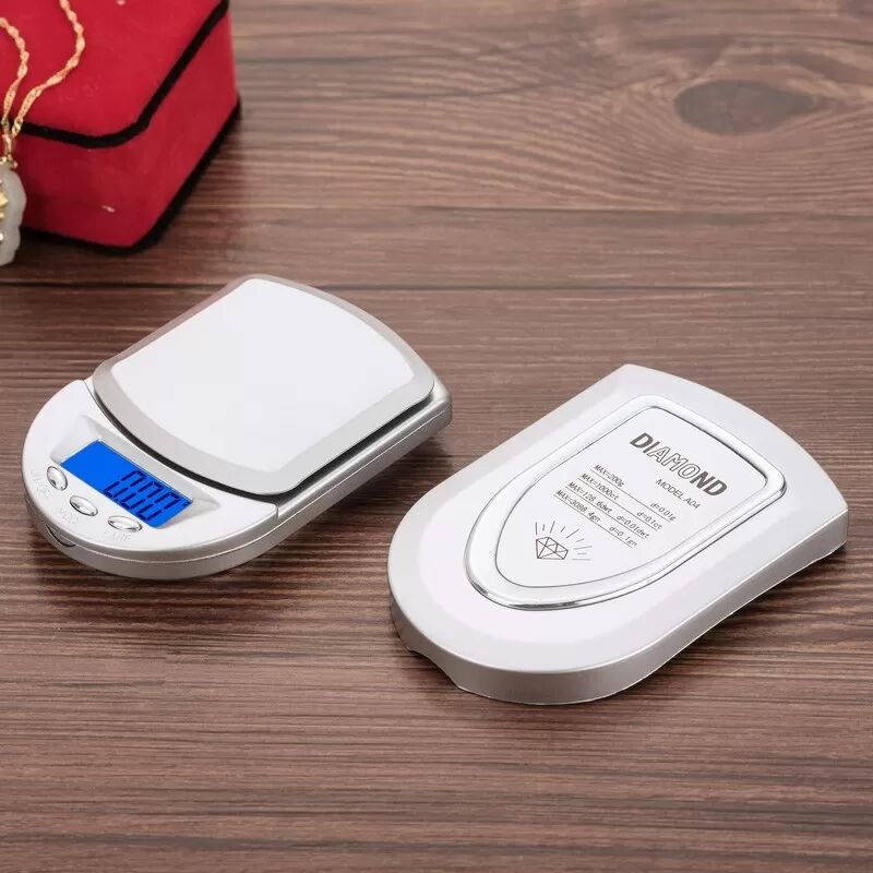 INF Digitale Taschenwaage - Tragbare Schmuck-Grammwaage mit Tara & Überlastschutz 200 g/0,01 g