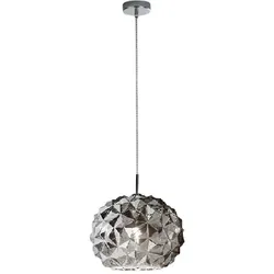 Rauchglas-Pendelleuchte, Durchmesser 35 cm, E27-Fassung, elegantes und modernes Design für anspruchsvolle Interieurs – Perenz