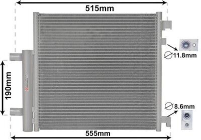 Van Wezel Kondensator, Klimaanlage 81005140 Für Chevrolet