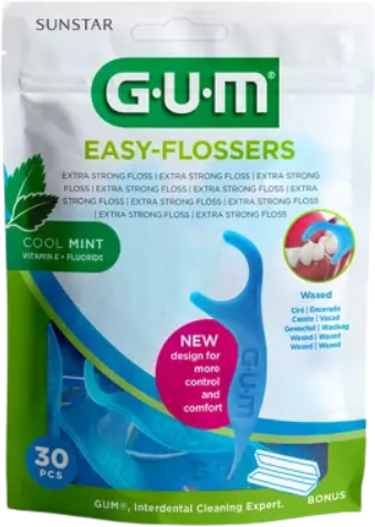 GUM Easy-Flossers Fio Dentário 30un