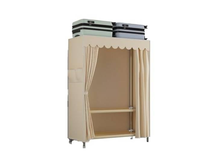 MCLIUJIA Mobiler Kleiderschrank Einfacher Stoff-Kleiderschrank, Abnehmbare Tragbare Kleiderschrank-Regale, Kleiderständer for Schlafzimmer Schneller und einfacher Aufbau(170x46x100cm)