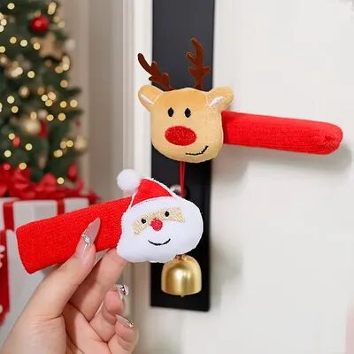 Multicon Wholesale Hub Santa Claus Christmas Door Handle Covers, Festive Door Handle Covers, Xmas Holiday Decor, Christmas Decoration santa Claus