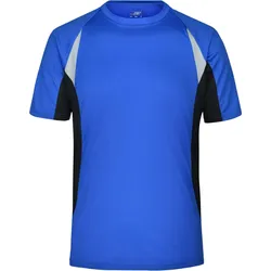 James & Nicholson Herren Lauf Shirt T-Shirt JN391 royal/black S