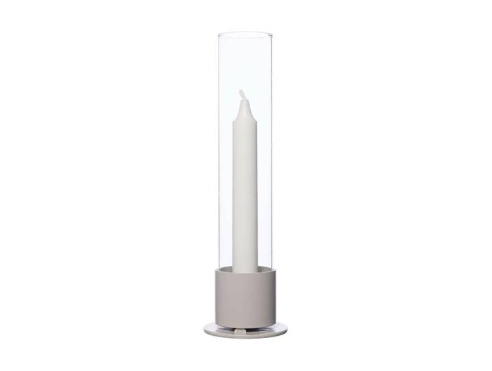 ERNST Bougeoir Ernst cylindre en verre Ø7,5 cm Blanc nature