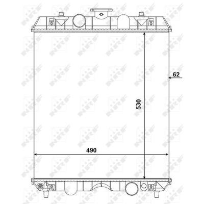 NRF Kühler, Motorkühlung EASY FIT 54106