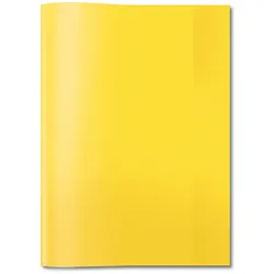 HERMA Heftumschlag transparent gelb DIN A5 15,2 x 21,6 cm
