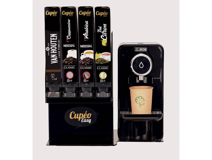 Cupéo Distributeur et support de cartouches de boissons chaudes + 4 cartouches