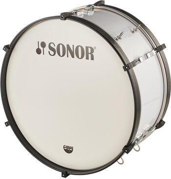 Sonor MC2410 CW Marching Bass Drum Blanc