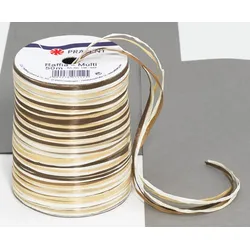 PRÄSENT Geschenkband Multi-Raffia 3 mm x 50 m braun/creme
