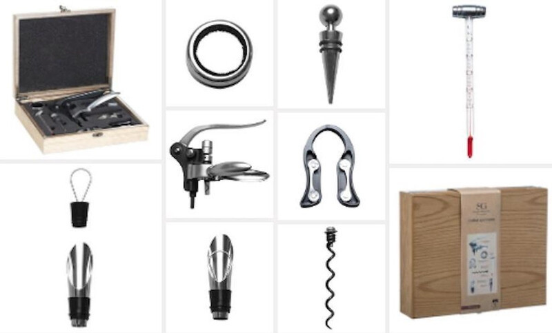 Secret de Gourmet Sommelier Cadeauset met 9 stuks in een houten doos
