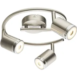 Globo, Deckenleuchte, LED Strahler nickel matt 3xLED (380 lm)