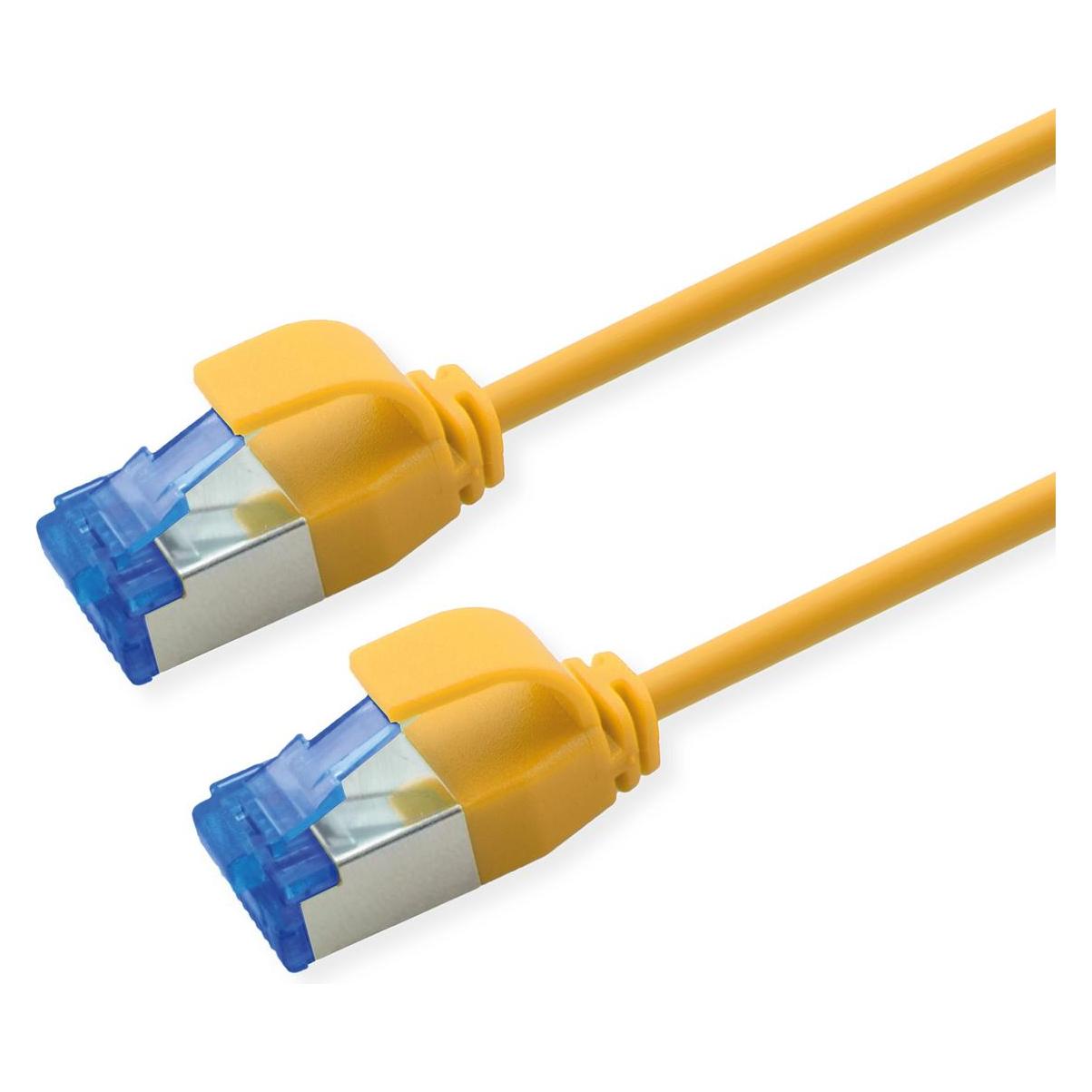 Roline S/FTP P-Kabel Kat.6A, gelb, 5.0m PoE, Slim, LSOH (S/FTP, CAT6a, 5 m) (21.15.4325)