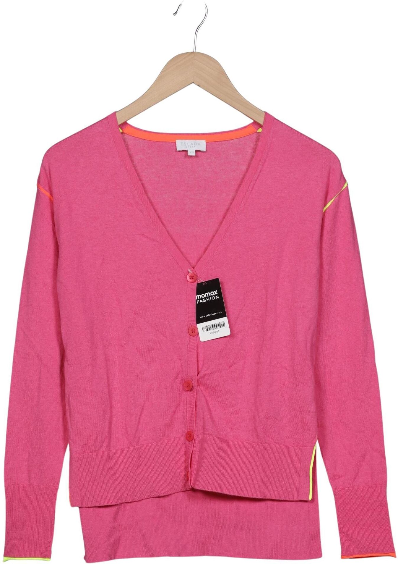 Escada Sport Damen Strickjacke, Pink, Gr. XS, Synthetik / Baumwolle - Second Hand