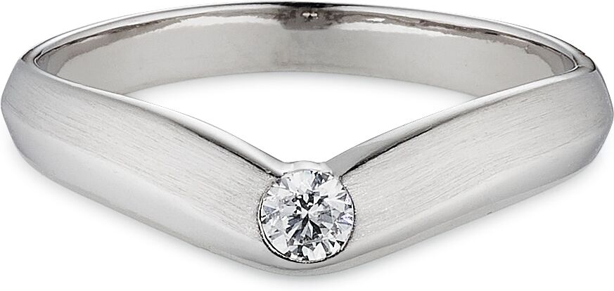 Silberring BRUNO BANANI "Schmuck Geschenk" Gr. 58, silber (silberfarben, kristallweiß), Fingerringe, 58, Silber 925 (Sterlingsilber), 2,8mm, Silberring, mit Zirkonia (synth.)