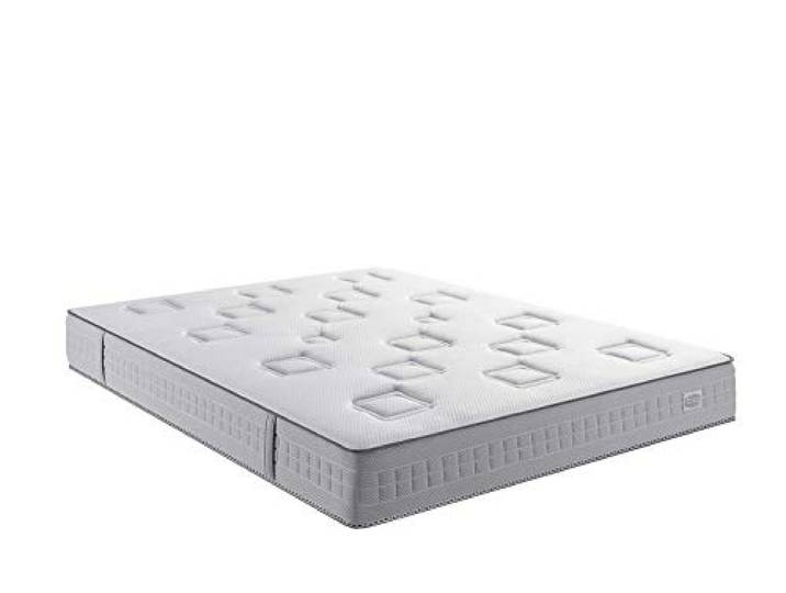 Simmons\, Matelas Challenge\, 140x190\, Ressorts ensachés\, Blanc et Gris