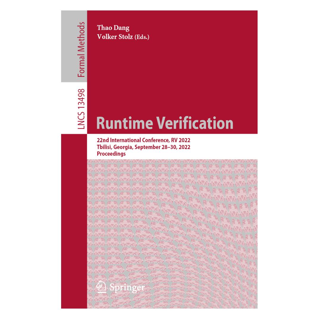 Springer Runtime Verification (Englisch, Softcover, Thao Dang, Volker Stolz) (56884990)
