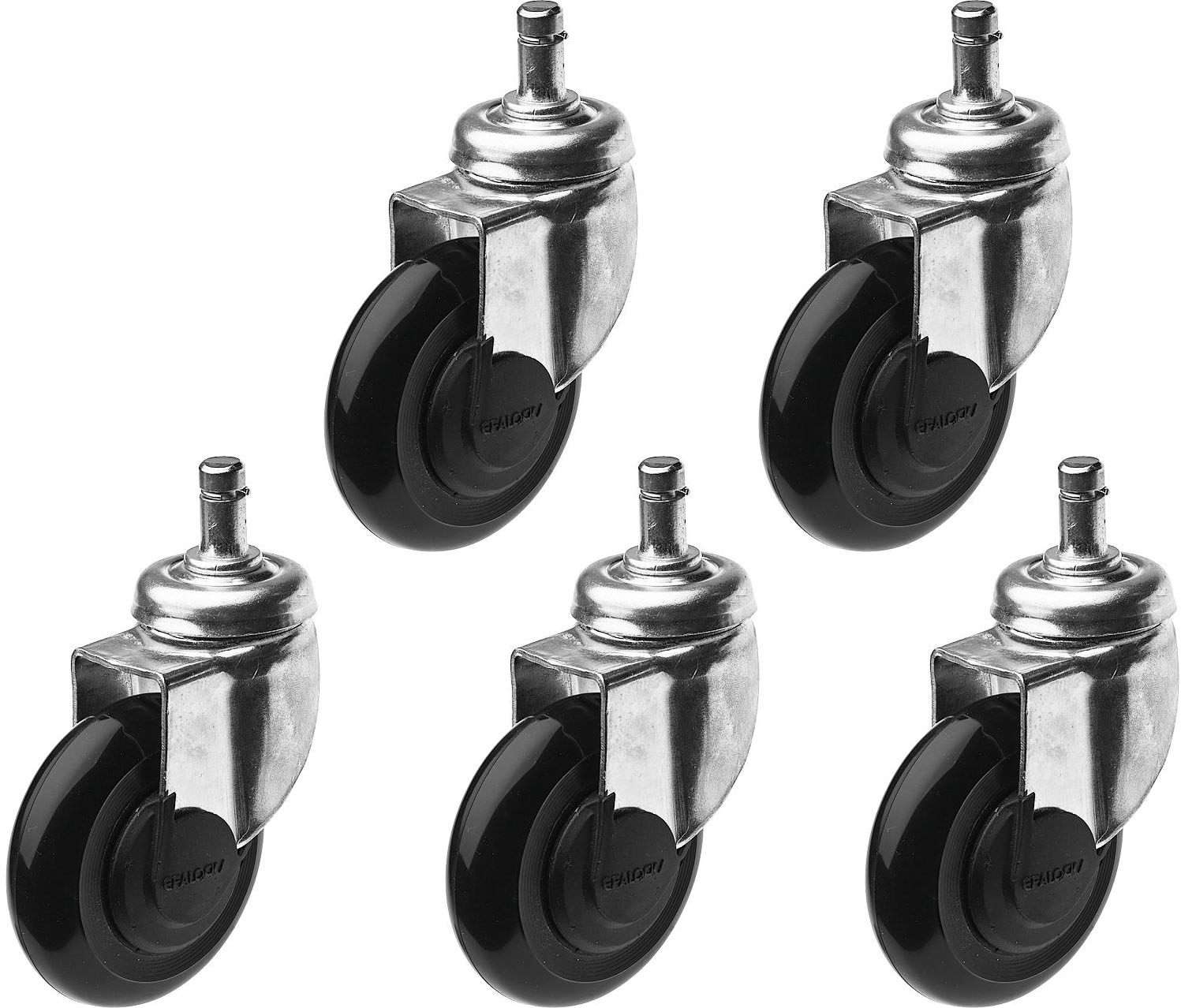 Efalock Clic Tec Rolle silber 5er f.Hocker 7841126501
