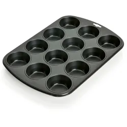 KAISER Muffinform 12er 38x27cm - schwarz
