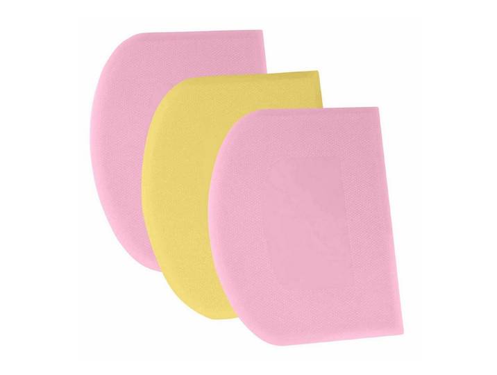 LuxusKollektion Teigschaber Teigschaber Set 3tlg. Rosa/Gelb/Rosa