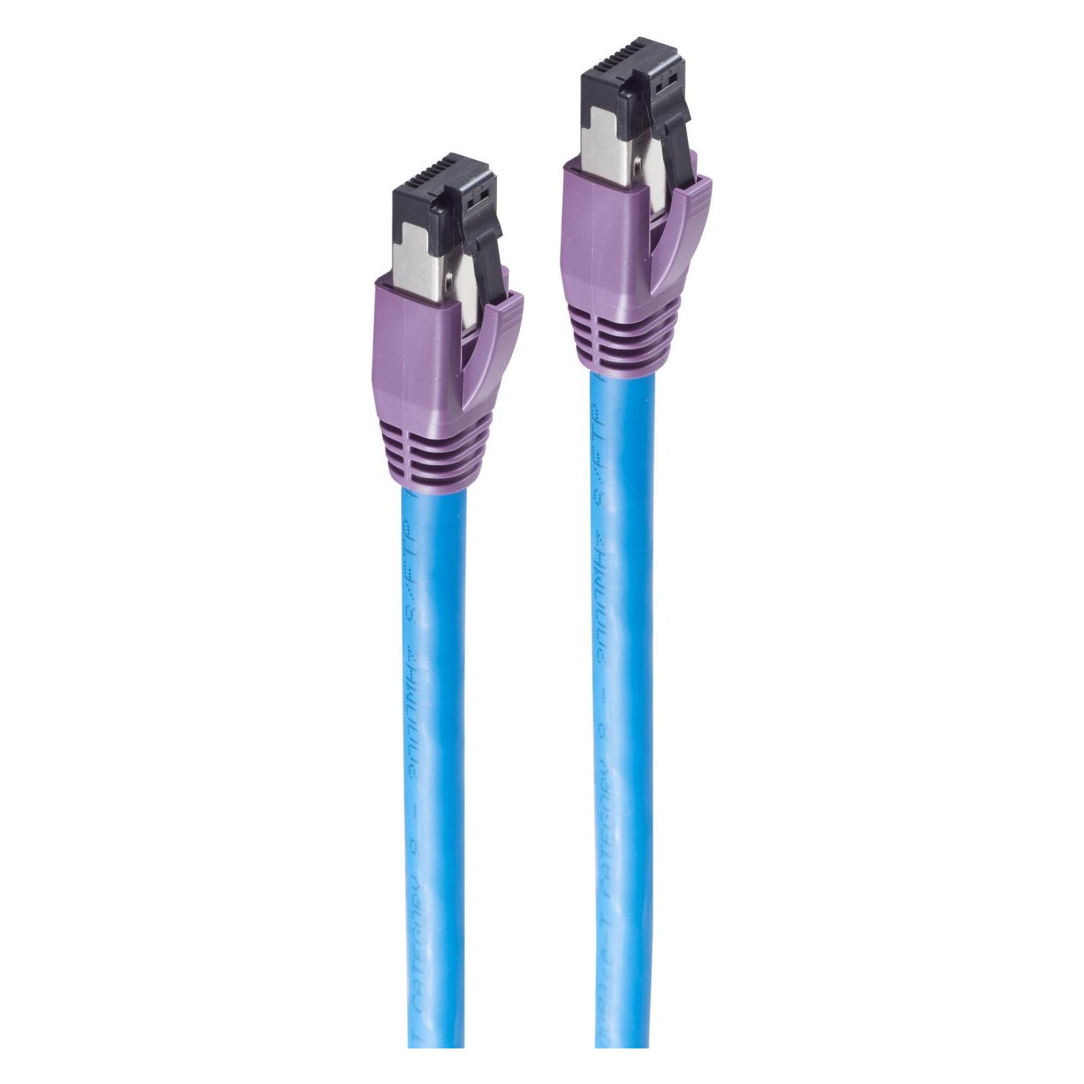Shiverpeaks BASIC-S Patchkabel, Kat. 8, S/FTP, 1,5 m, blau RJ45 Stecker (S/FTP, CAT8.1, 1.50 m) (BS08-40151)