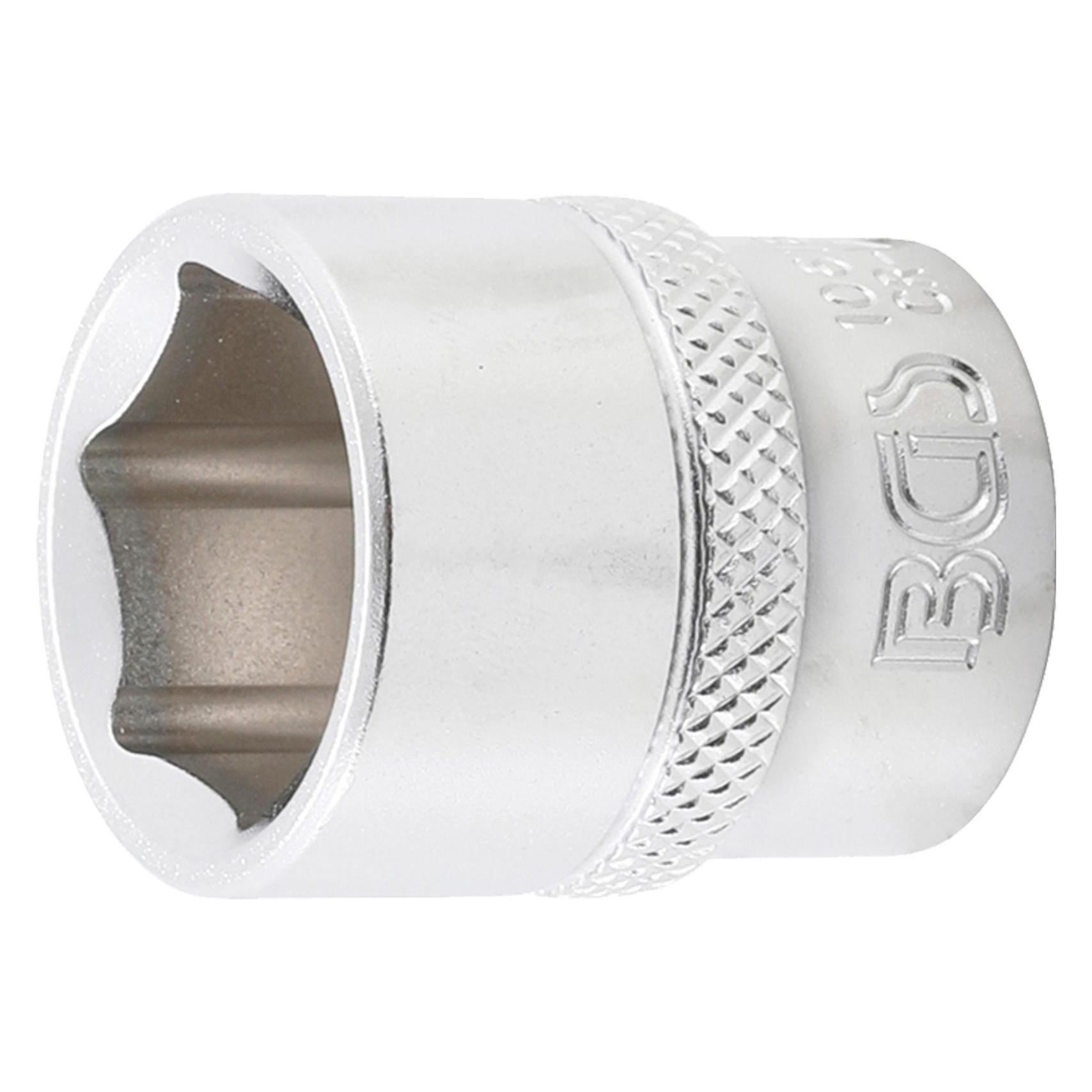 BGS Steckschlüssel-Einsatz Sechskant Antrieb Innenvierkant 10 mm (3/8") SW 18 mm (18 mm) (10618)