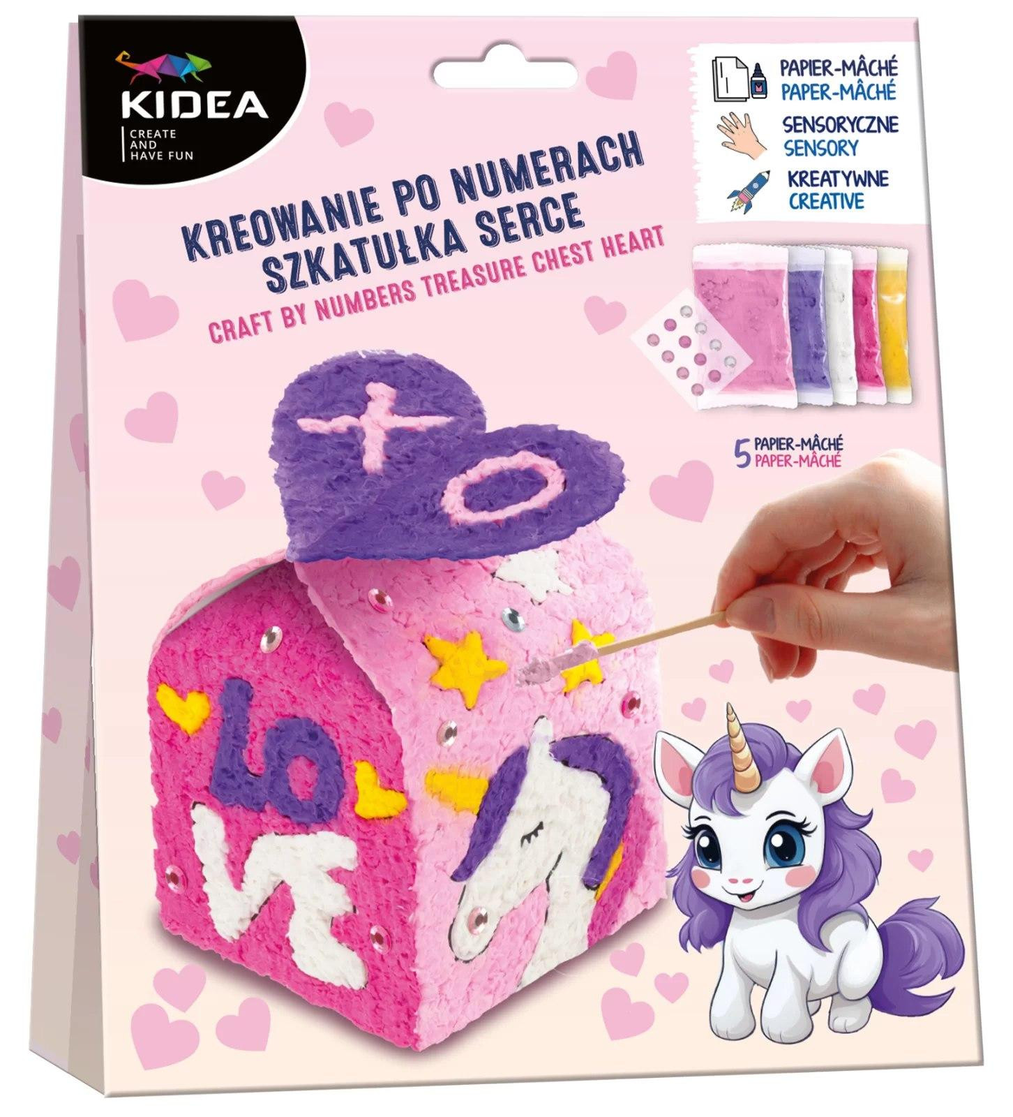 Derform Kidea Heart Casket Bouwpakket met nummerinstructies