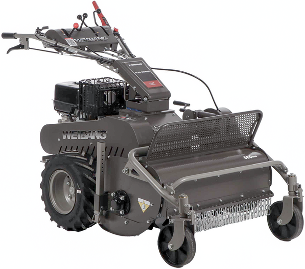 Weibang WBGT6813 - Trinciaerba professionale a martelli - Motore a benzina 9 HP