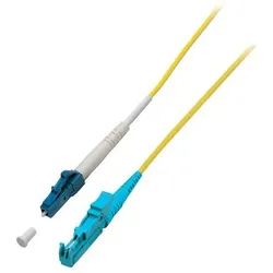EFB Elektronik O0863.5 Glasfaserkabel 5 m LSZH OS2 E-2000 LC Gelb (5 m), Netzwerkkabel