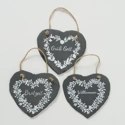 Boltze Schild Berta, 18 x 17 cm, grau