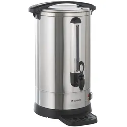 GastroHero Kaffeebereiter 18,2 Liter I Edelstahl Perkolator 121 Tassen Kapazität, Edelstahlfilter, Überhitzungsschutz, Zapfhahn & Wasserauffangschale