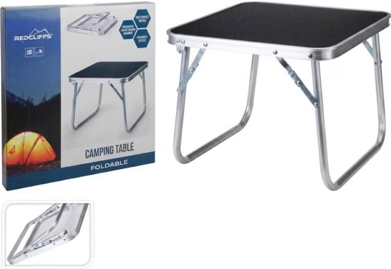 Mesa Plegable Redcliffs Para Jardín, Piscina Y Playa Negro Talla Única Unisex