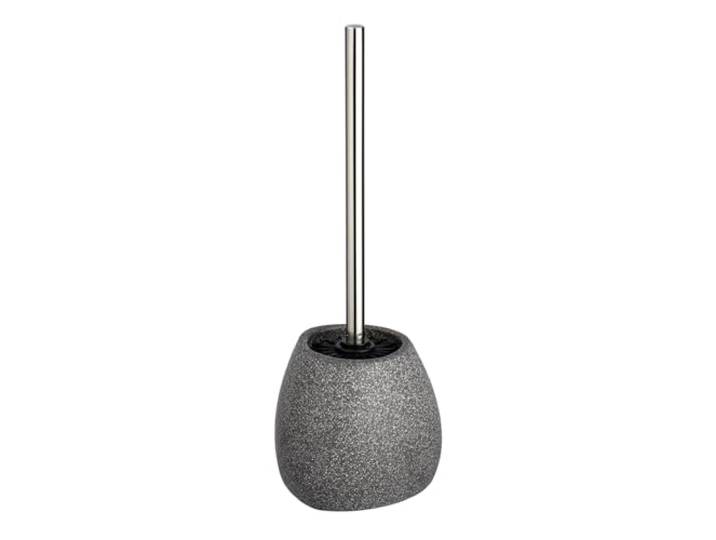 WENKO Brosse WC Pion Gris Céramique Brosse à WC avec poils en silicone Gris