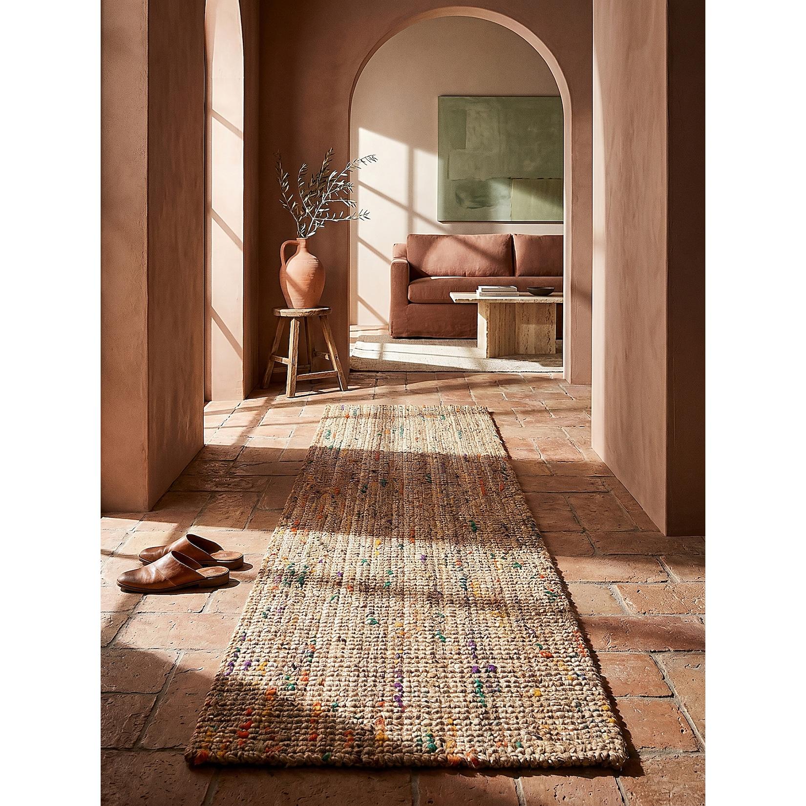 Läufer Boho Natur-Bunt 60 x 300 cm - ERME Kadima Design