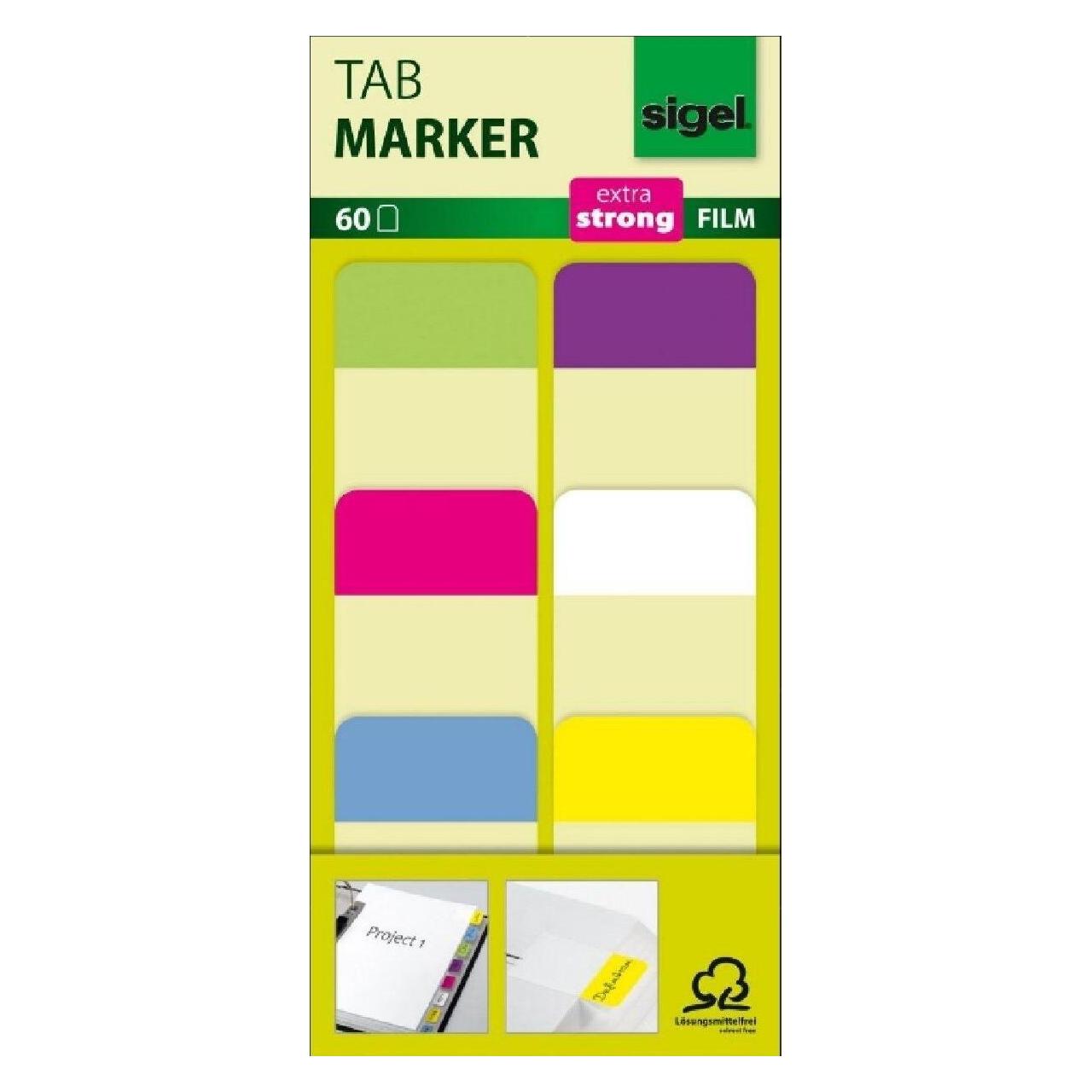 Sigel Tab Marker (125 x 58 mm) (HN203)
