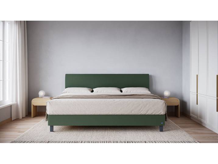 BRUNO Familienbett 240x200cm in Grün XXL Boxspringbett Premium mehrfach ausgezeichnet in Design & Qualität