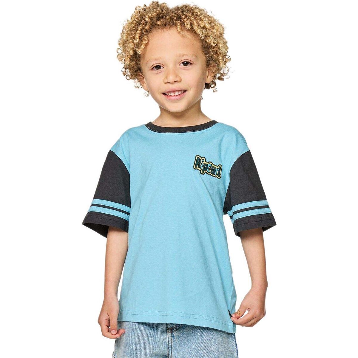 RipCurl Paddle OUT Logo Tee-boy wave pool (2917) 3-4 038TTE-2917-3-4