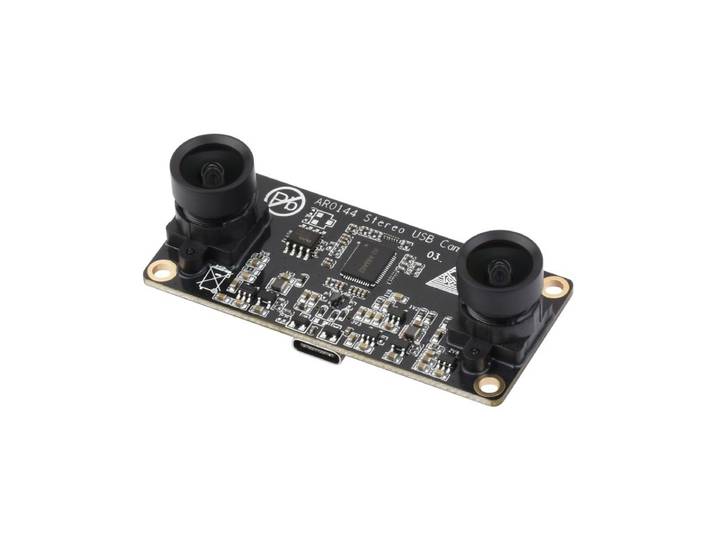 Module de caméra USB stéréo AR0144 2MP, puce de capteur AR0144, port USB 2.0, sortie même cadre synchronisée, ligne de base 52mm
