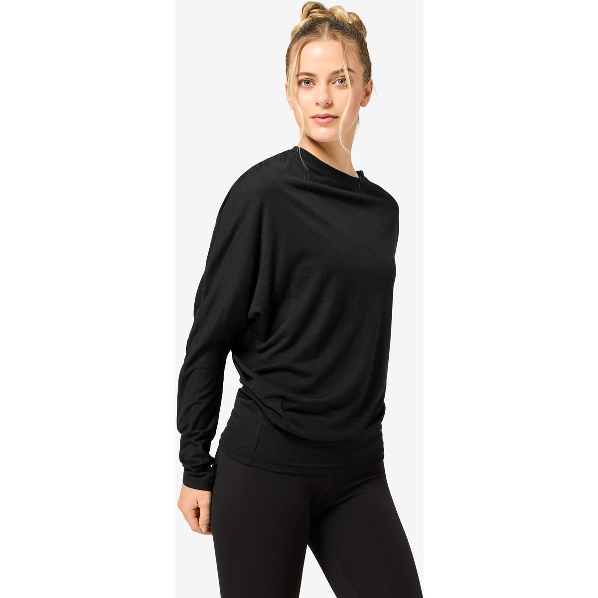 Super.Natural W Yoga Loose LS jet black (872) M SNW027370872M