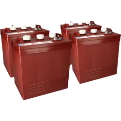 4x Traktionsbatterie Trojan T-145 6V 260Ah Deep Cycle ELPT-Anschluss