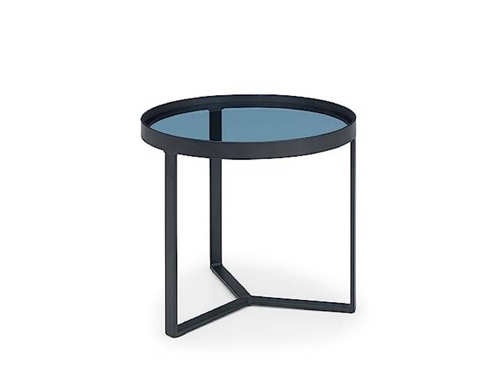 Julian Bowen Loft Beistelltisch, Rauchglas Moderner Beistelltisch für Wohnzimmer oder Schlafzimmer, keine Montage erforderlich, langlebiges gehärtetes Glas