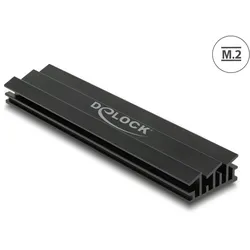 Delock Kühlkörper 100 mm für M.2 Modul schwarz