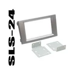 Doppel-Din Radiohalterung Iveco Daily IV/V ab 05/2006 silber Radio Blende 2-DIN