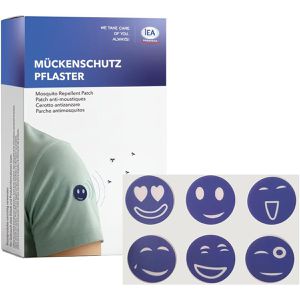 IEA Mückenpflaster 101006, zur Mückenabwehr, Sticker für Kleidung und Textilien mit Motiv, 60 Stück