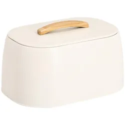 Zeller Present Brotkasten, Brotaufbewahrung, Beige, Weiss