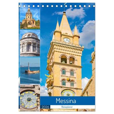 Messina - Reiseplaner (Tischkalender 2026 DIN A5 hoch), CALVENDO Monatskalender