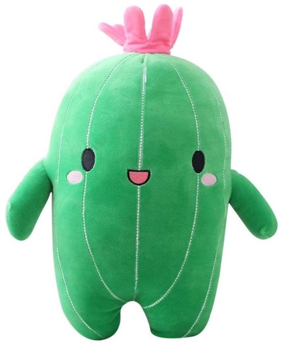 Dailygoods Pluchen cactus - Zacht en schattig pluche kussen voor kinderen - 20 cm