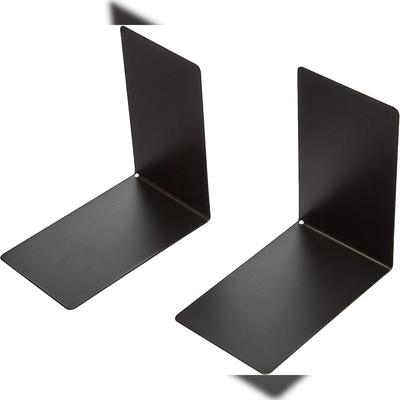 Alco Buchstütze Metall 85x140x140mm schwarz 2 Stück