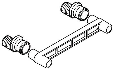 Hansgrohe S-Anschlüsse Axor Arco chrom 94136000