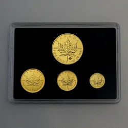 Goldmünzen "Maple Leaf" Set – 4-teilig 1oz+1/2oz+1/4oz+1/10oz (Kanada)